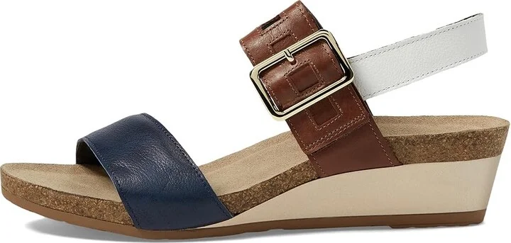 Naot Dynasty Women's Shoes Ink/Chestnut/White Leather Combo : EU 35 (US Women's 4) M - Image 6