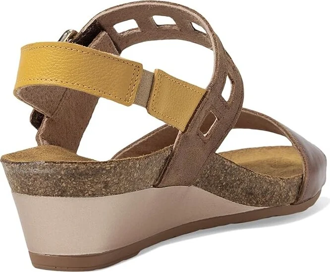 Naot Dynasty Women's Shoes Maple Brown/Antique Brown/Marigold Leather Combo : EU 36 (US Women's 5) M - Image 4