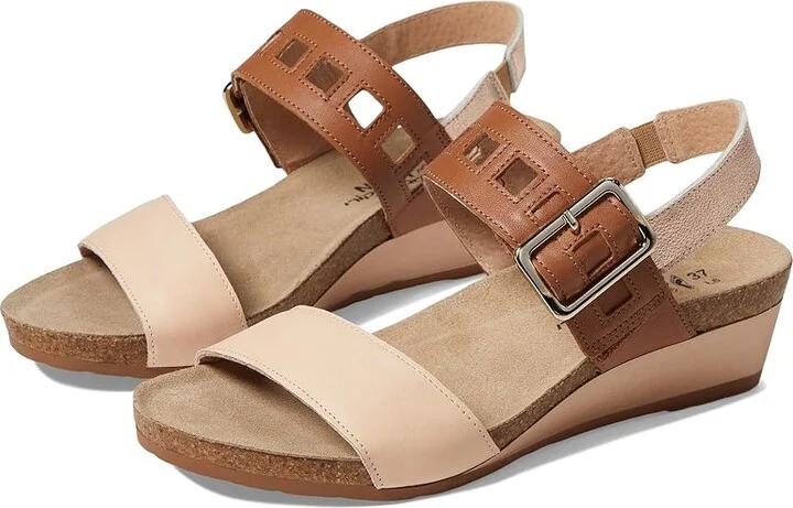 Naot Dynasty Women's Shoes Pale Blush Leather/Caramel Leather/Soft Rose Gold Leather : EU 36 (US Women's 5) M