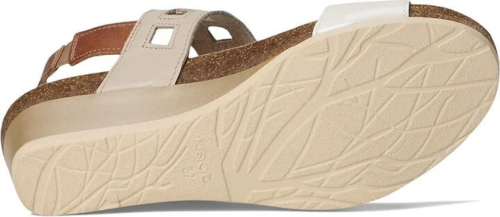 Naot Dynasty Women's Shoes Porcelain Patent Leather/Ivory Leather/Latte Brown Leather : EU 37 (US Women's 6) M - Image 3