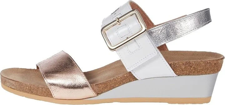 Naot Dynasty Women's Shoes Rose Gold/White Pearl/Silver Leather Combo : EU 35 (US Women's 4) M - Image 6