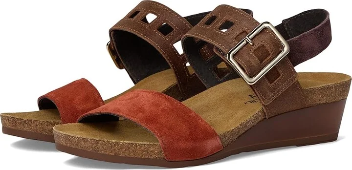 Naot Dynasty Women's Shoes Spice Suede/Antique Brown Suede/Cordovan Suede : EU 37 (US Women's 6) M, Leather