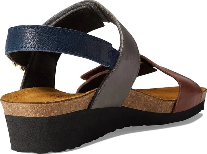 Naot Eliana Women's Shoes Chestnut/Foggy Gray/Ink Leather Combination : EU 37 (US Women's 6) M - Image 4