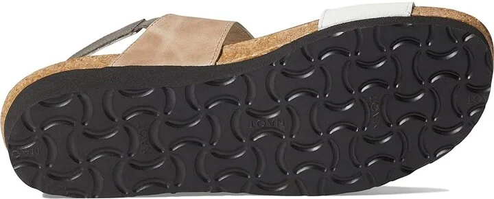 Naot Eliana Women's Shoes White/Khaki Beige/Foggy Gray Combination : EU 35 (US Women's 4) M, Leather - Image 3