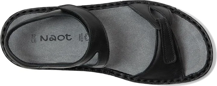 Naot Evora Women's Sandals Jet Black Leather : EU 37 (US Women's 6) M - Image 2