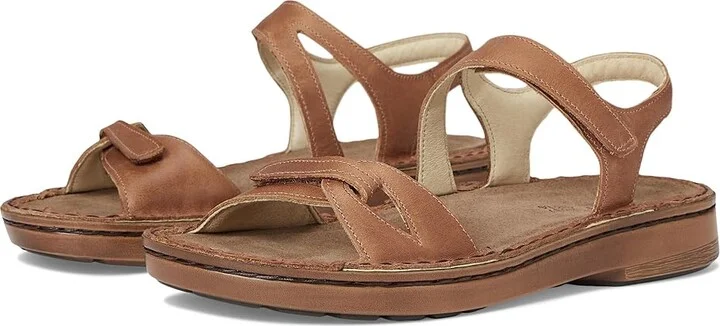 Naot Evora Women's Sandals Latte Brown Leather : EU 40 (US Women's 9) M