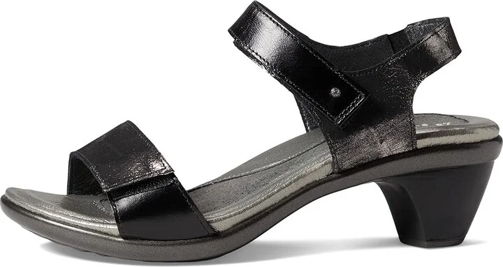 Naot Extant Women's Shoes Metallic Onyx Leather/Black Madras Leather : EU 36 (US Women's 5) M - Image 5