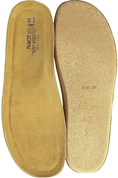 Naot FB02 - Scandinavian Replacement Footbed Men's Insoles Accessories Shoes Natural : EU 47 (US Men's 14) M, Leather