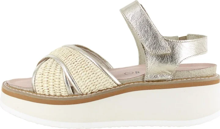 NAOT Footwear Womens Pavlova Sandal Radiant Gold/Blonde Raffia -6-6.5 M US