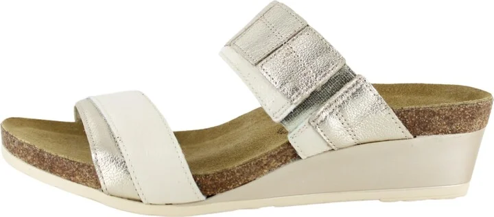 Radiant Gold Leather/Ivory Crinkle Pate