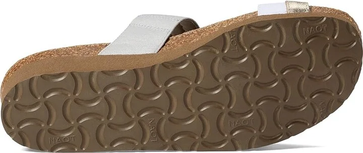Naot Frankie Women's Shoes Radiant Gold Leather/Ice Gray and White Stretch : EU 41 (US Women's 10) M - Image 3