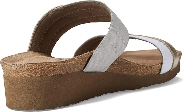 Naot Frankie Women's Shoes Radiant Gold Leather/Ice Gray and White Stretch : EU 41 (US Women's 10) M - Image 4