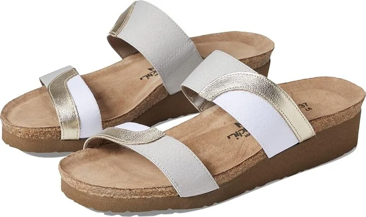 Radiant Gold Leather,ice Gray And White