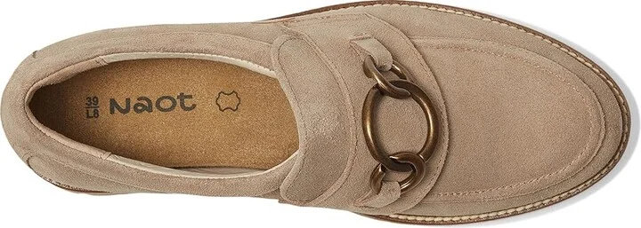 Naot Fremont Women's Flat Shoes Almond Suede : EU 39 (US Women's 8) M, Leather - Image 2