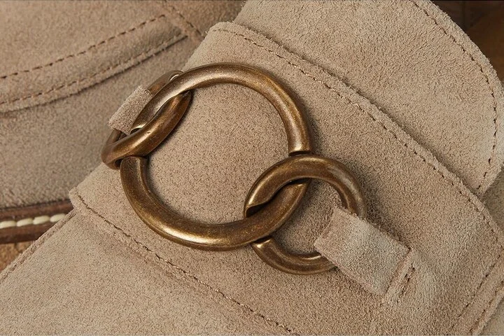 Naot Fremont Women's Flat Shoes Almond Suede : EU 39 (US Women's 8) M, Leather - Image 7