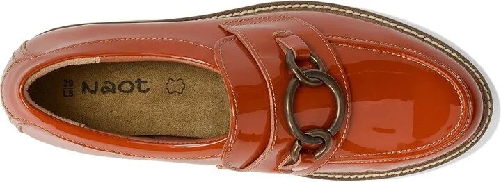 Naot Fremont Women's Flat Shoes Burnt Orange Patent Leather : EU 40 (US Women's 9) M - Image 2