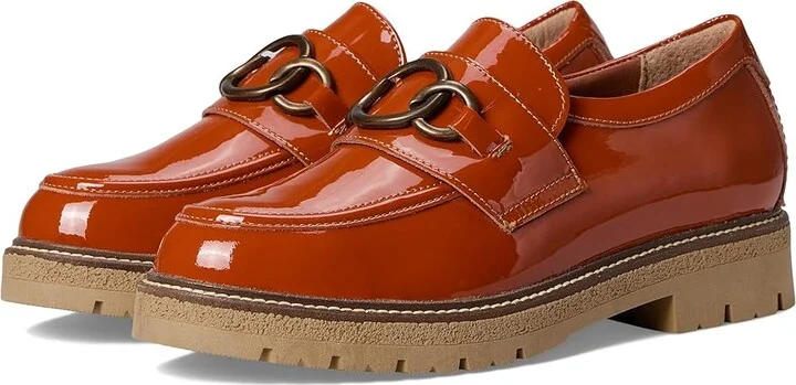 Naot Fremont Women's Flat Shoes Burnt Orange Patent Leather : EU 40 (US Women's 9) M