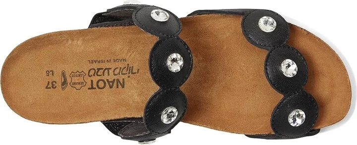 Naot Hailey Women's Sandals Black Shiny Leather : EU 35 (US Women's 4) M - Image 2