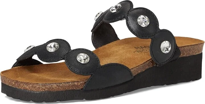 Naot Hailey Women's Sandals Black Shiny Leather : EU 35 (US Women's 4) M - Image 5