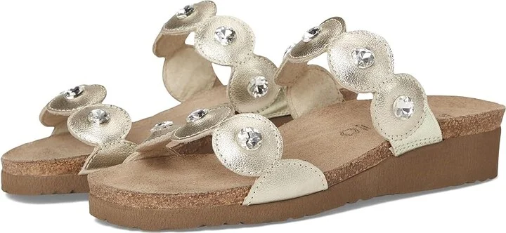 Naot Hailey Women's Sandals Radiant Gold Leather : EU 41 (US Women's 10) M
