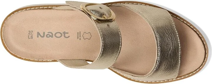 Naot Halvah Women's Sandals Radiant Gold Leather : EU 40 (US Women's 9) M - Image 2