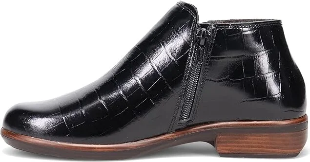 Naot Helm Women's Boots Black Croc : EU 36 (US Women's 5) M, Leather/Suede - Image 2