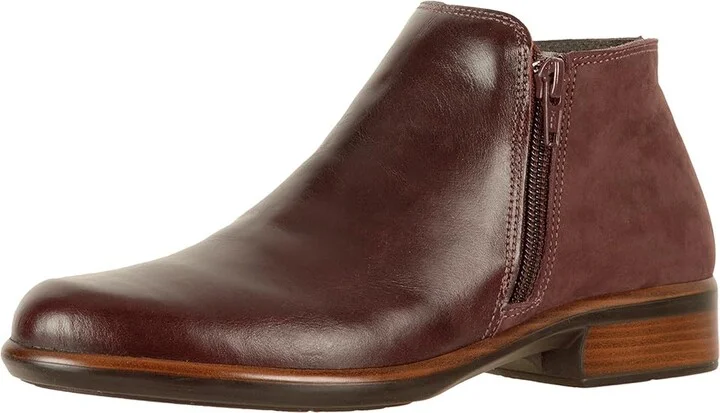 Naot Helm Women's Boots Bordeaux Leather/Violet Nubuck : EU 36 (US Women's 5) M, Leather/Suede - Image 2