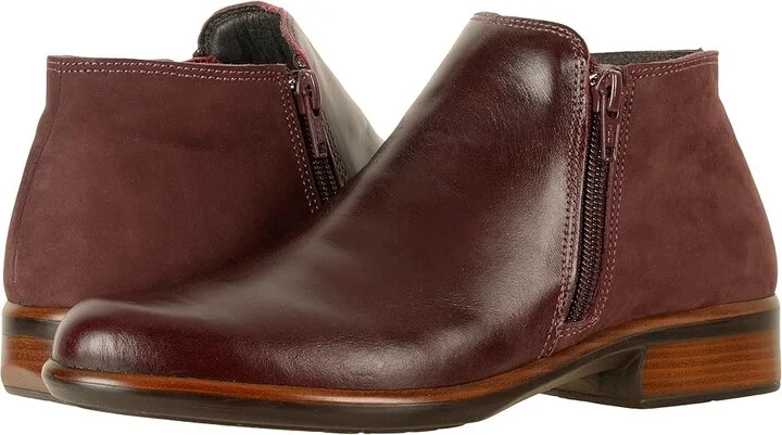 Naot Helm Women's Boots Bordeaux Leather/Violet Nubuck : EU 36 (US Women's 5) M, Leather/Suede