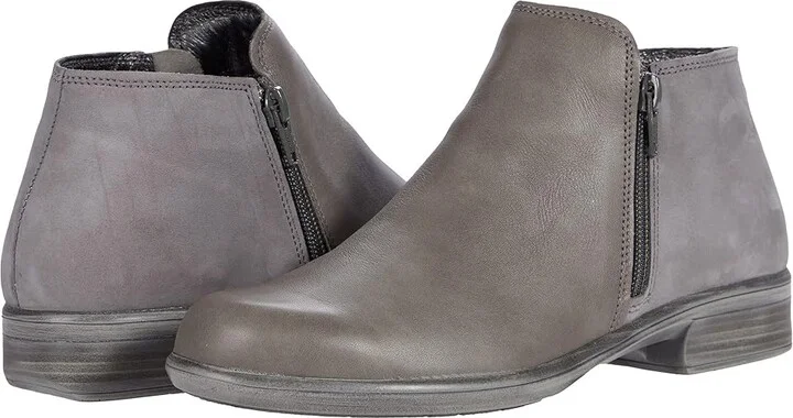Foggy Gray Leather,smoke Gray Nubuck