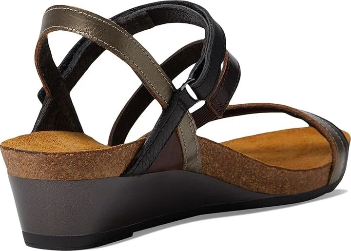 Naot Hero Women's Shoes Black Leather/Walnut Leather Combination : EU 36 (US Women's 5) M - Image 5