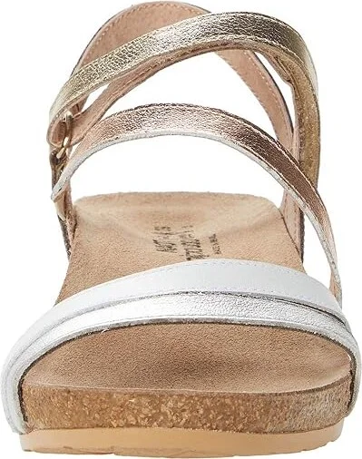 Naot Hero Women's Shoes Soft Silver Leather/White/Gold Leather Combination : EU 35 (US Women's 4) M - Image 5