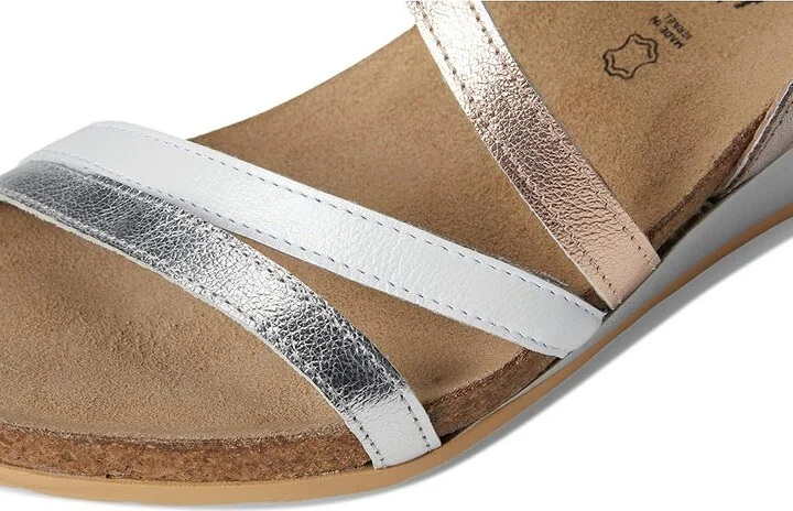 Naot Hero Women's Shoes Soft Silver Leather/White/Gold Leather Combination : EU 35 (US Women's 4) M - Image 7