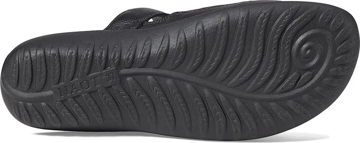 Naot Hongi Women's Shoes Soft Black Leather/Black Velvet Nubuck : EU 36 (US Women's 5) M, Leather/Nubuck - Image 3