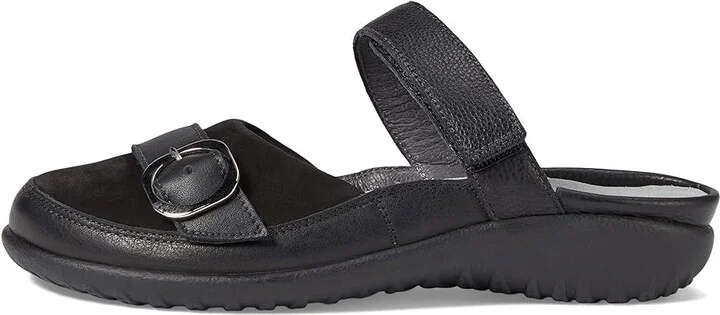 Naot Hongi Women's Shoes Soft Black Leather/Black Velvet Nubuck : EU 36 (US Women's 5) M, Leather/Nubuck - Image 6