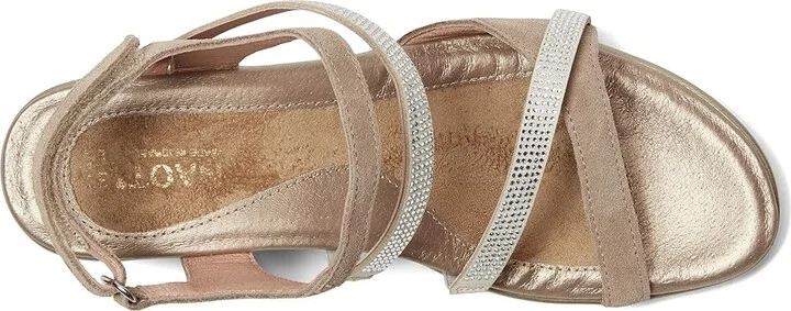 Naot Innovate Women's Shoes Almond Suede/Clear Rhinestones : EU 41 (US Women's 10) M, Leather - Image 2