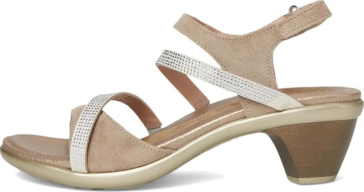 Naot Innovate Women's Shoes Almond Suede/Clear Rhinestones : EU 41 (US Women's 10) M, Leather - Image 6