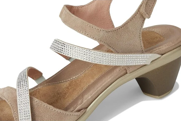Naot Innovate Women's Shoes Almond Suede/Clear Rhinestones : EU 41 (US Women's 10) M, Leather - Image 7