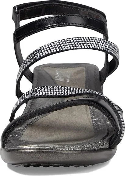 Naot Innovate Women's Shoes Black Madras Leather/Black Microfiber/Clear Rhinestones : EU 35 (US Women's 4) M - Image 3