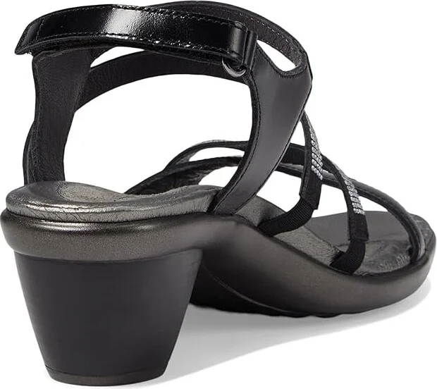 Naot Innovate Women's Shoes Black Madras Leather/Black Microfiber/Clear Rhinestones : EU 35 (US Women's 4) M - Image 5