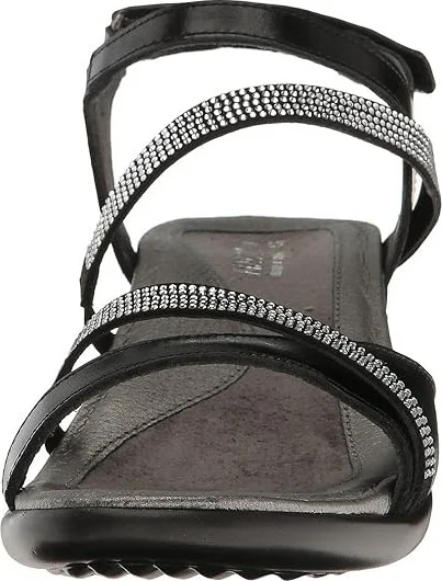 Naot Innovate Women's Shoes Black Madras Leather/Black Microfiber/Clear Rhinestones : EU 35 (US Women's 4) M - Image 6