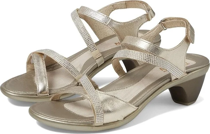 Naot Innovate Women's Shoes Radiant Gold Leather/Gold/Silver Stones : EU 35 (US Women's 4) M
