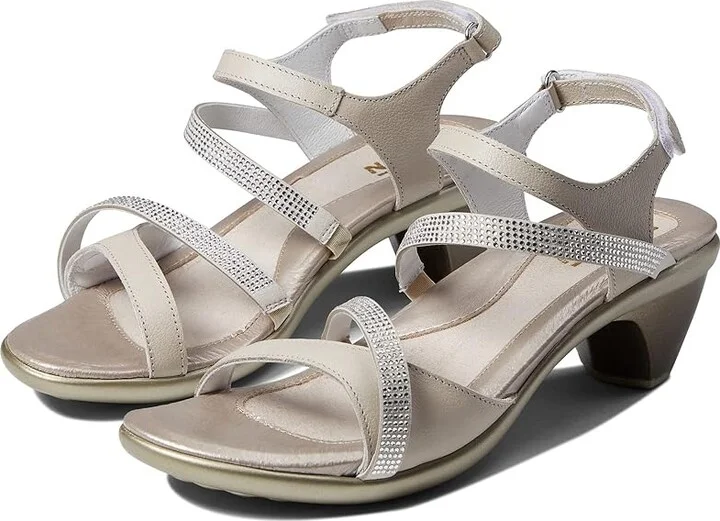 Naot Innovate Women's Shoes Soft Ivory Leather/Clear Rhinestones : EU 36 (US Women's 5) M
