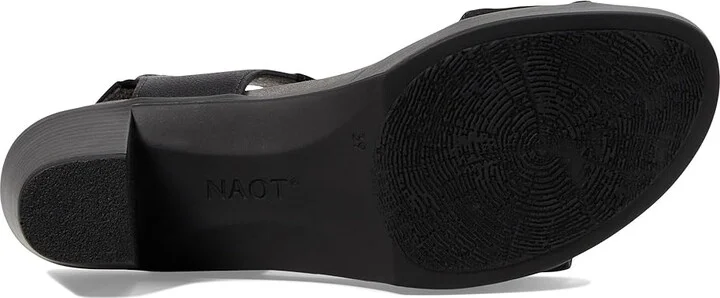 Naot Intact Women's Shoes Black Velvet Nubuck/Black Leather Combo : EU 35 (US Women's 4) M - Image 3