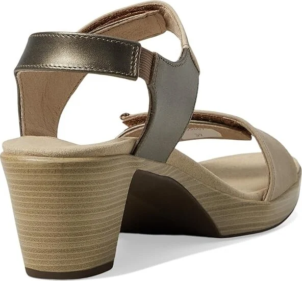 Naot Intact Women's Shoes Khaki Beige Leather/Pewter Leather/Mirror Leather : EU 35 (US Women's 4) M - Image 5