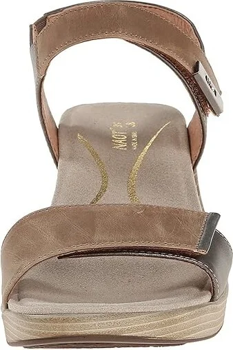 Naot Intact Women's Shoes Khaki Beige Leather/Pewter Leather/Mirror Leather : EU 35 (US Women's 4) M - Image 6