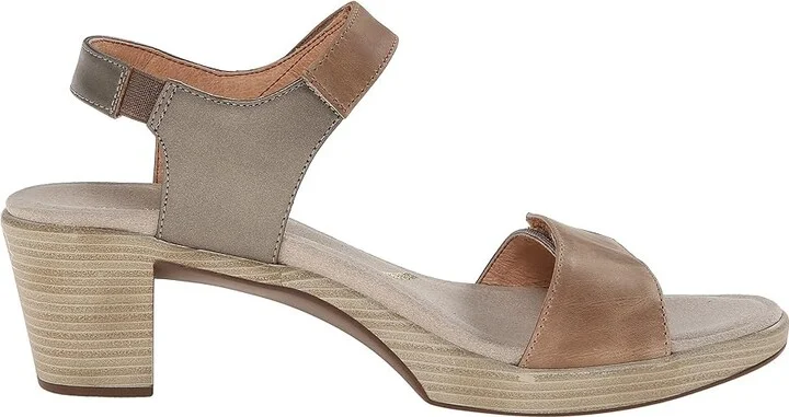 Naot Intact Women's Shoes Khaki Beige Leather/Pewter Leather/Mirror Leather : EU 35 (US Women's 4) M - Image 8