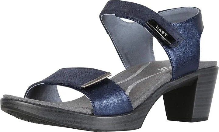 Naot Intact Women's Shoes Navy Velvet Nubuck/Polar Sea Leather/Pewter Leather : EU 35 (US Women's 4) M, Leather/Suede - Image 2
