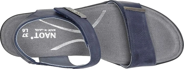 Naot Intact Women's Shoes Navy Velvet Nubuck/Polar Sea Leather/Pewter Leather : EU 35 (US Women's 4) M, Leather/Suede - Image 3