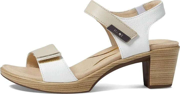 Naot Intact Women's Shoes Soft Ivory Leather/Soft White Leather/Radiant Gold Leather : EU 37 (US Women's 6) M - Image 5