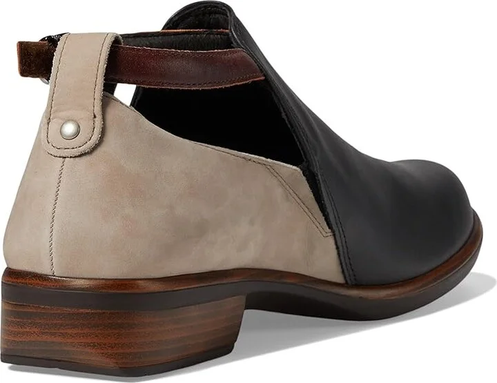 Naot Kamsin Women's Boots Jet Black Leather/Stone Nubuck/Luggage Brown Leather : EU 38 (US Women's 7) M, Leather/Suede - Image 5